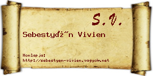 Sebestyén Vivien névjegykártya